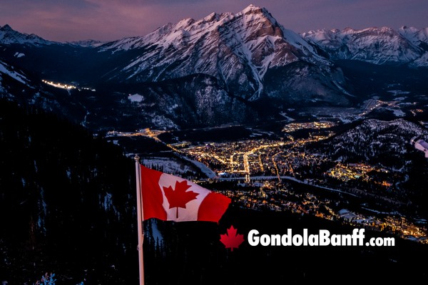 Nightrise Winter Banff Gondola Ride